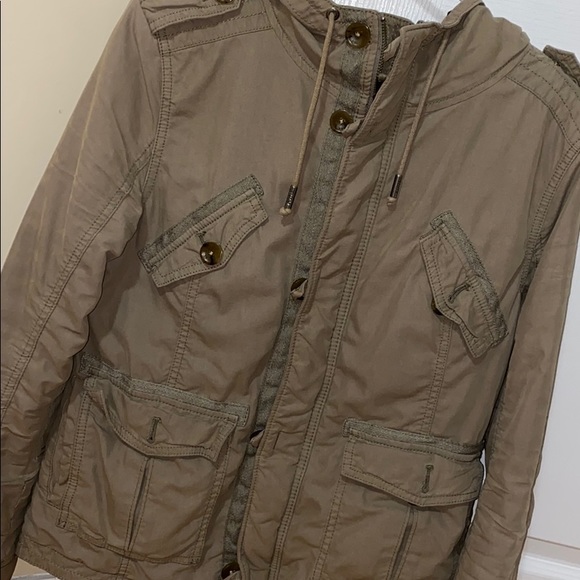 TNA Military Platoon Jacket in Beige - Picture 2 of 4
